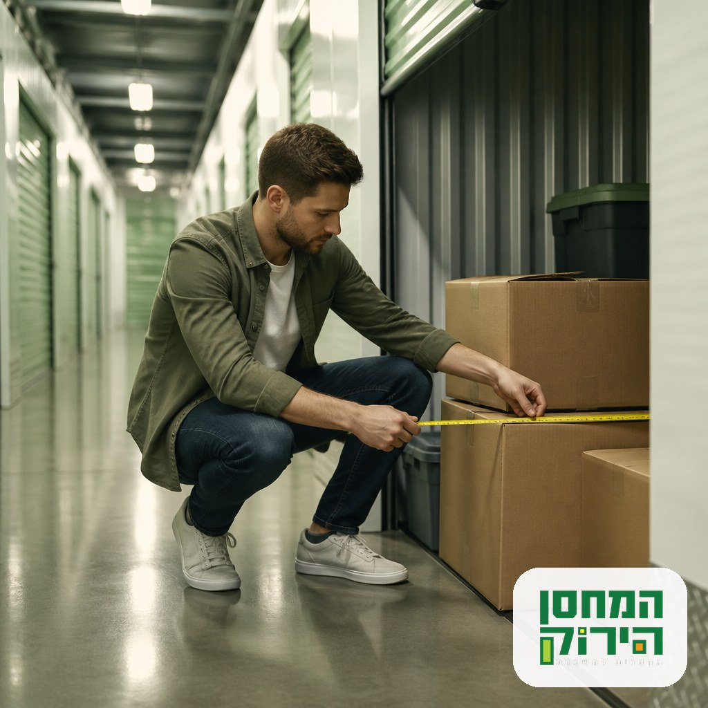 בחירת גודל מחסן להשכרה מתאים לאחר מיון חפצים