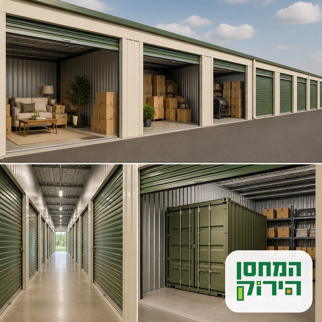 פתרון אחסון כולל — מגוון יחידות אחסון לבית ולעסק במתחם המחסן הירוק