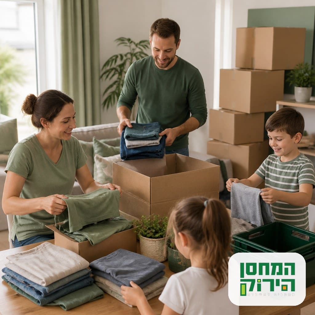עשיית סדר בבית ואריזת חפצים לאחסון לפני הקיץ