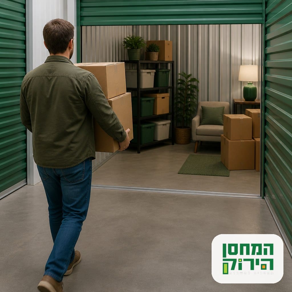 העברת קרטונים ליחידת אחסון
