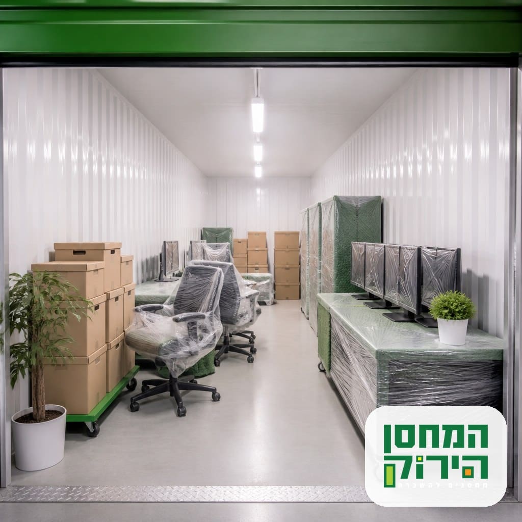 אחסון תכולת משרדים בתקופת שיפוץ — ריהוט וציוד ארוז ומוגן