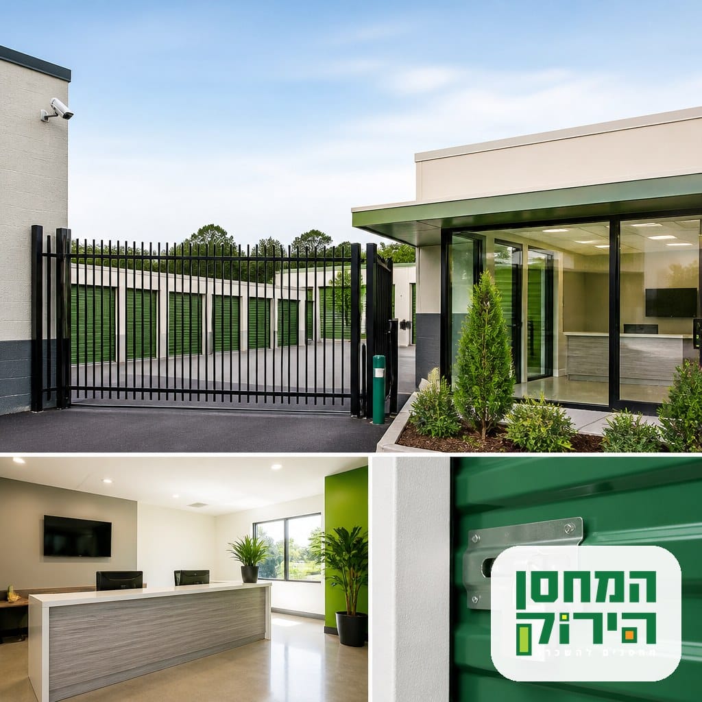 מתקן אחסון מאובטח עם רישיון עסק — יחידת אחסון נעולה במחסן הירוק