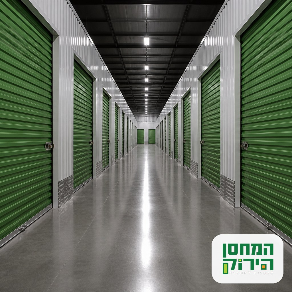 מתחם מחסנים מאובטח עם יחידות אחסון נעולות לאחסון בגדים