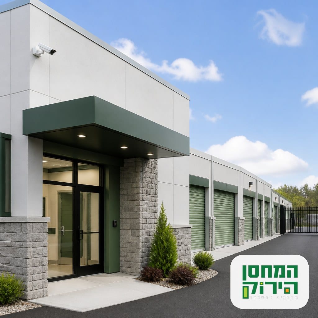 מתחם מחסנים מאובטח עם מצלמות אבטחה לאחסון בטוח בזמן רילוקיישן