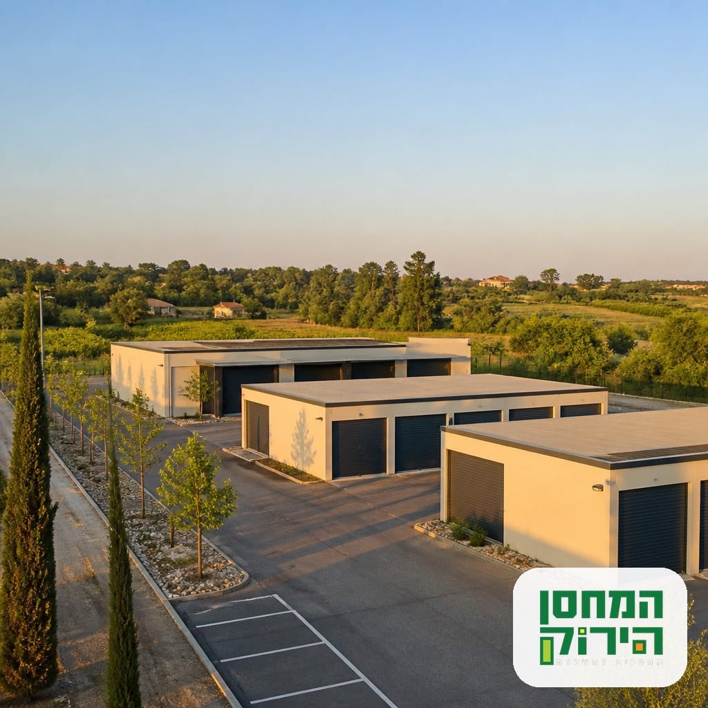 מתחם מחסנים להשכרה במושב בסביבה ירוקה
