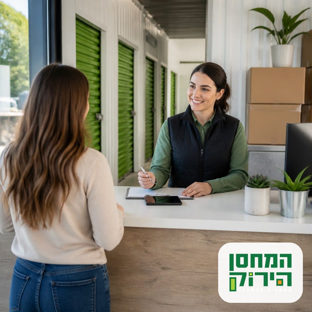 שירות אישי במחסן הירוק — ייעוץ והתאמת פתרון האחסון המדויק ללקוח