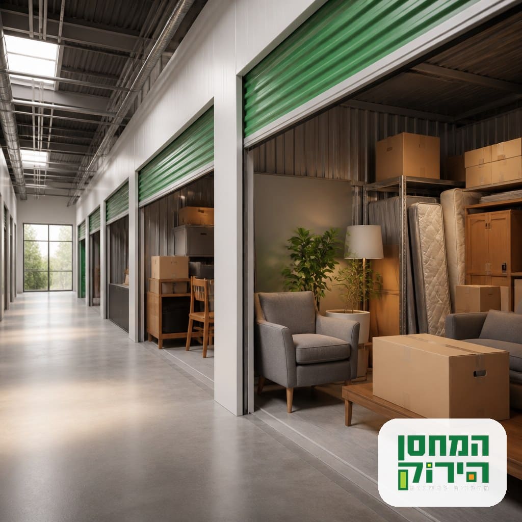 מגוון יחידות אחסון נקיות ומסודרות לבית ולעסק במחסן הירוק