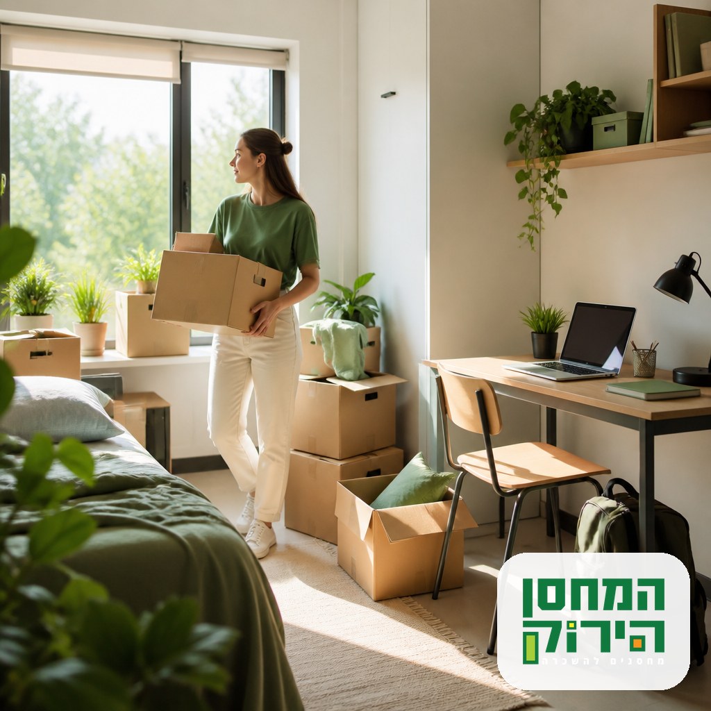פתרונות אחסון לסטודנטים: מעבר לדירה עם ארגזי קרטון וספרים