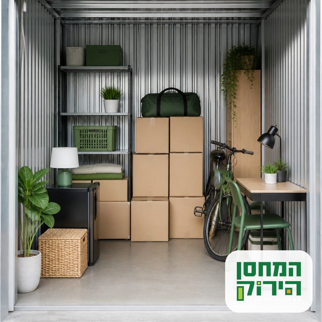 יחידת אחסון לסטודנטים: אחסון מסודר של חפצים אישיים וריהוט