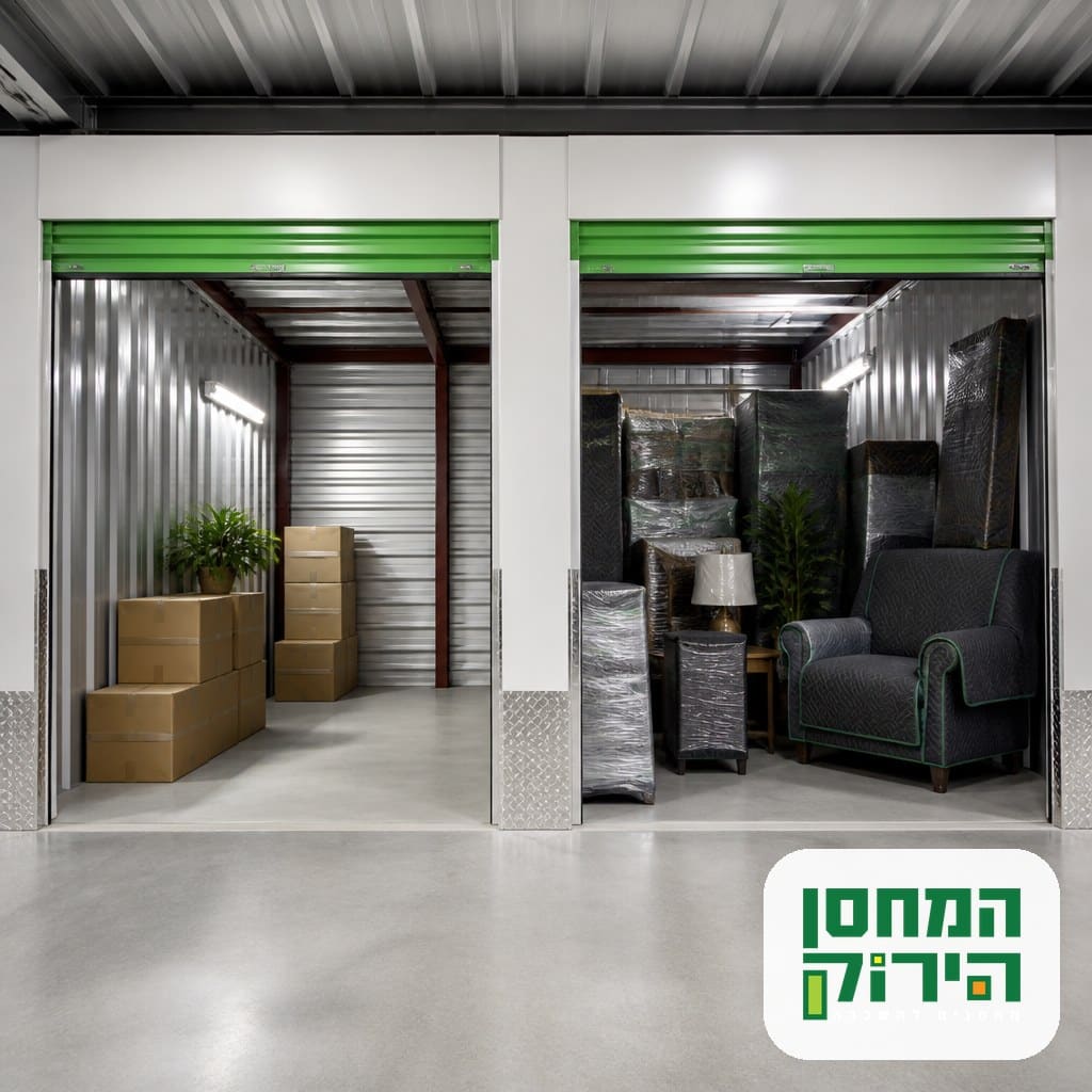 שתי יחידות אחסון פתוחות זו לצד זו, המחשה לבחירה בין אחסון לטווח קצר וארוך