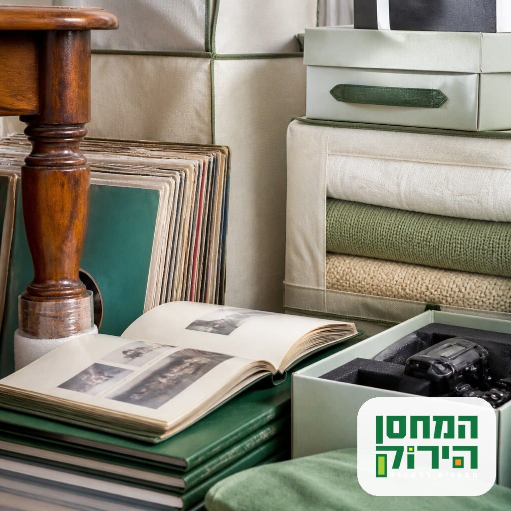 פריטים רגישים לחום וללחות שמוכנים לאחסון קיץ, רהיטי עץ, אלבומי תמונות ומוצרי חשמל
